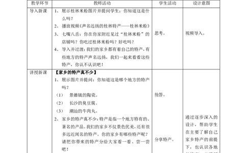 07请到我的家乡来第二课时教案_26新三年级道法下册（统编版）_版本一_部编版道德与法治3下_旧版_道法3下课件教案_02.道法3下教案设计_教案第一套