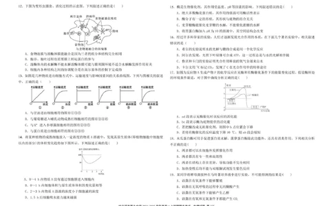 哈尔滨市第九中学校2024-2025学年高一上学期期末考试生物试卷（图片版）_2025年01月试卷_0115黑龙江省哈尔滨市第九中学2024-2025学年高一上学期期末考试
