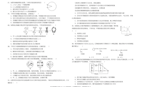 哈尔滨市第九中学校2024-2025学年高一上学期期末考试生物试卷（图片版）_2025年01月试卷_0115黑龙江省哈尔滨市第九中学2024-2025学年高一上学期期末考试