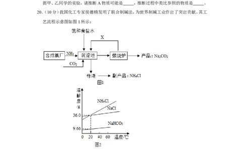 2021年上海市徐汇区中考化学二模试卷_0122026上海中考一模二模真题试卷_2025-2012年_5.上海中考化学一模二模（12-24）_二模_2021年上海市中考化学二模试卷（15份）