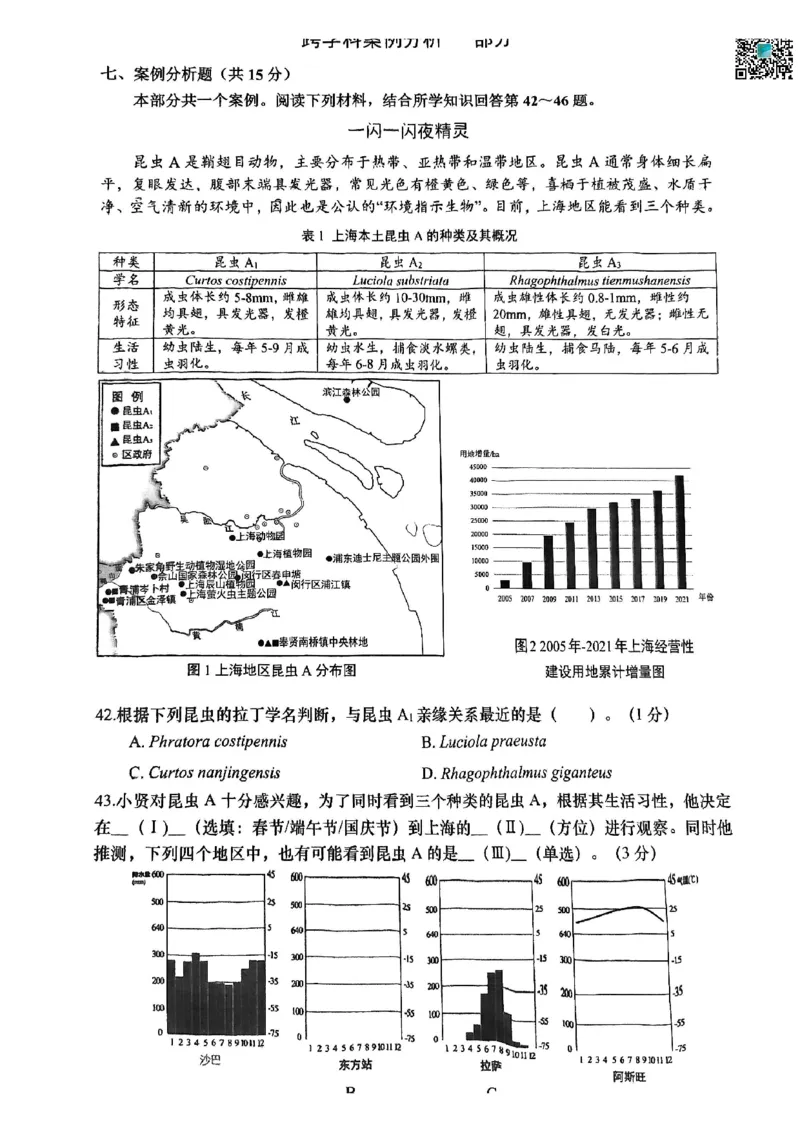 2025届奉贤区初三一模综合试卷（跨学科部分）_0122026上海中考一模二模真题试卷_2025-2012年_6.2025年上海一模_分科目整理（试卷及答案）英语听力音频在这里_跨学科