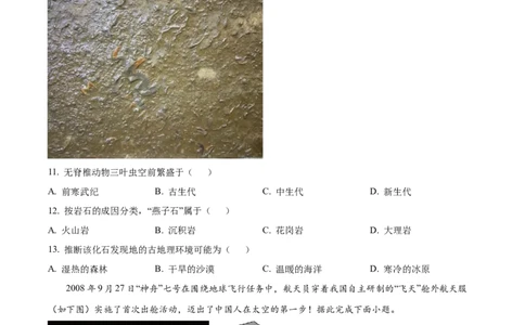 四川省绵阳市2024-2025学年高一上学期11月期中地理试题Word版无答案_2024年12月试卷_1202四川省绵阳市2024-2025学年高一上学期11月期中考试