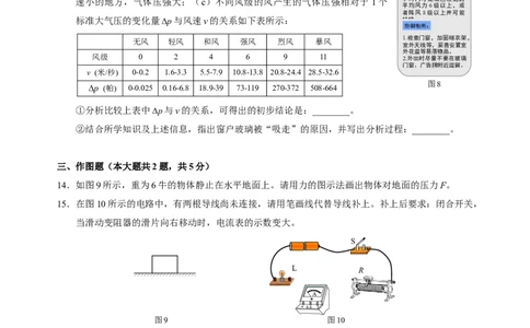2024年上海市浦东新区中考一模物理试题_0122026上海中考一模二模真题试卷_2025-2012年_4.上海中考物理一模二模（14-24）_一模_2024年上海市中考物理一模试卷（16区）