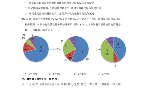 2019年上海市青浦区中考化学一模试卷（含解析版）_0122026上海中考一模二模真题试卷_2026年上海一模_上海1500初中高中试卷_初中_上海中考一模二模三模真题卷及解析_一模
