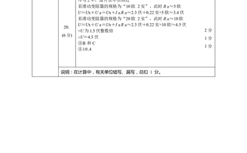 2024年上海市浦东新区中考一模物理试题答案_0122026上海中考一模二模真题试卷_2025-2012年_4.上海中考物理一模二模（14-24）_一模_2024年上海市中考物理一模试卷（16区）