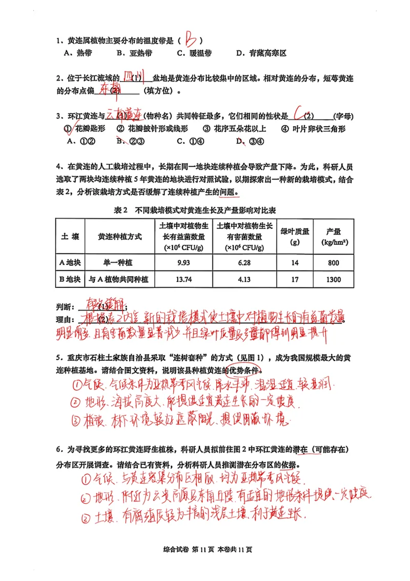 2026上海普陀初三一模跨学科试卷（手写答案）_0122026上海中考一模二模真题试卷_2026年上海一模_上海1500初中高中试卷_普陀区