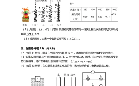 上海市金山区2014届九年级4月质量调研（二模）物理试题及答案（word版）_0122026上海中考一模二模真题试卷_2025-2012年_4.上海中考物理一模二模（14-24）_二模