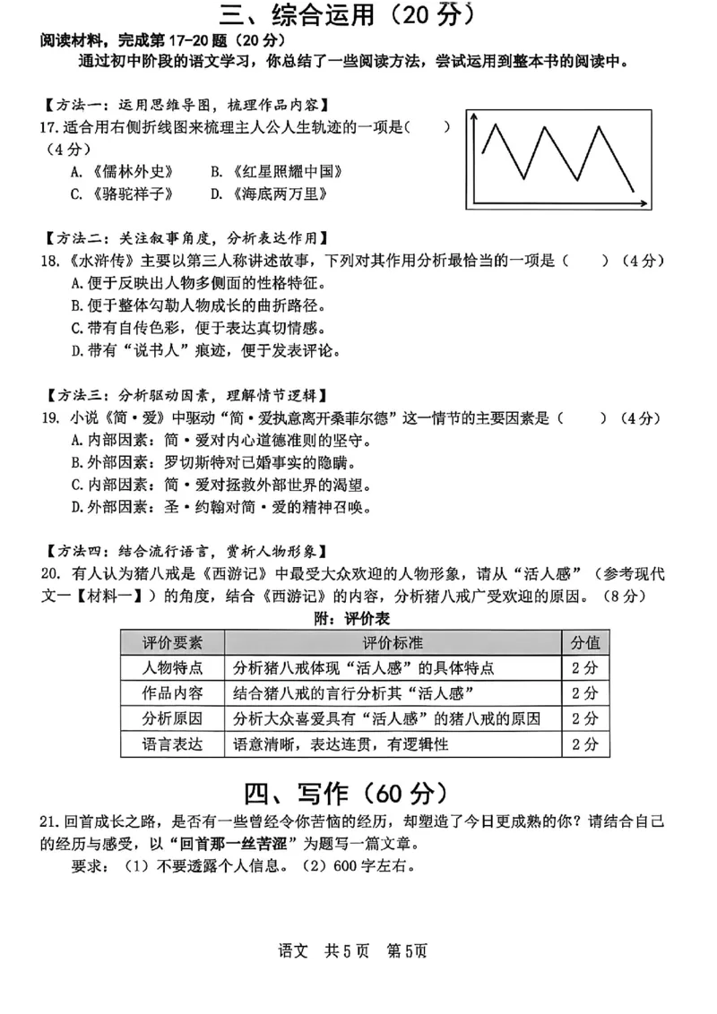 2026届徐汇区初三二模语文试卷_0122026上海中考一模二模真题试卷_2026上海二模更新中1_徐汇