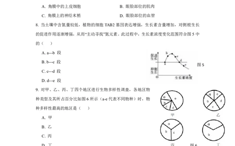 2019年上海市高考生物试题（回忆版）_0122026上海中考一模二模真题试卷_2026年上海一模_上海1500初中高中试卷_高中_高考真题_6.上海高考生物2023-2014