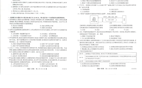 吉林省松原市2024~2025学年度高一下学期期中考试历史（含答题卡、答案）_2025年05月试卷_0530吉林省松原市2024-2025学年高一下学期期中考试