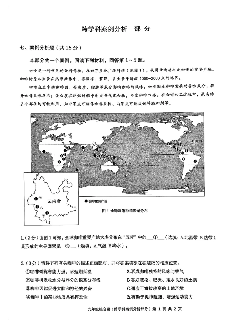 2026届长宁区初三二模综合试卷（跨学科部分）_0122026上海中考一模二模真题试卷_2026上海二模更新中1_长宁