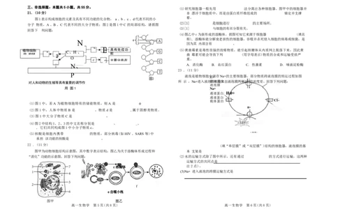 吉林省普通高中友好学校联合体2025-2026学年高一上学期期末生物试题_2026年01月高一试卷_260122吉林省普通高中友好学校联合体2025-2026学年高一上学期期末联考