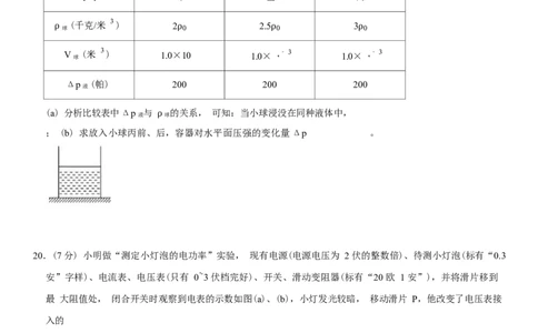 2023年上海市黄浦区中考物理二模试卷_0122026上海中考一模二模真题试卷_2025-2012年_4.上海中考物理一模二模（14-24）_二模_2023年上海市中考物理二模试卷（16份）