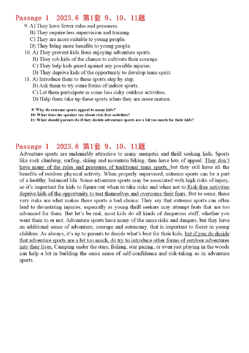 01.听力带练1（23年6月第1套）_2025刘晓燕四六级_其他机构_0、2025年12月六级_01.启航六级全程班马天艺_04.真题带练_03.听力