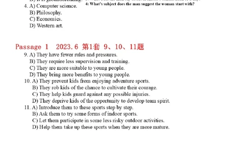 01.听力带练1（23年6月第1套）_2025刘晓燕四六级_其他机构_0、2025年12月六级_01.启航六级全程班马天艺_04.真题带练_03.听力