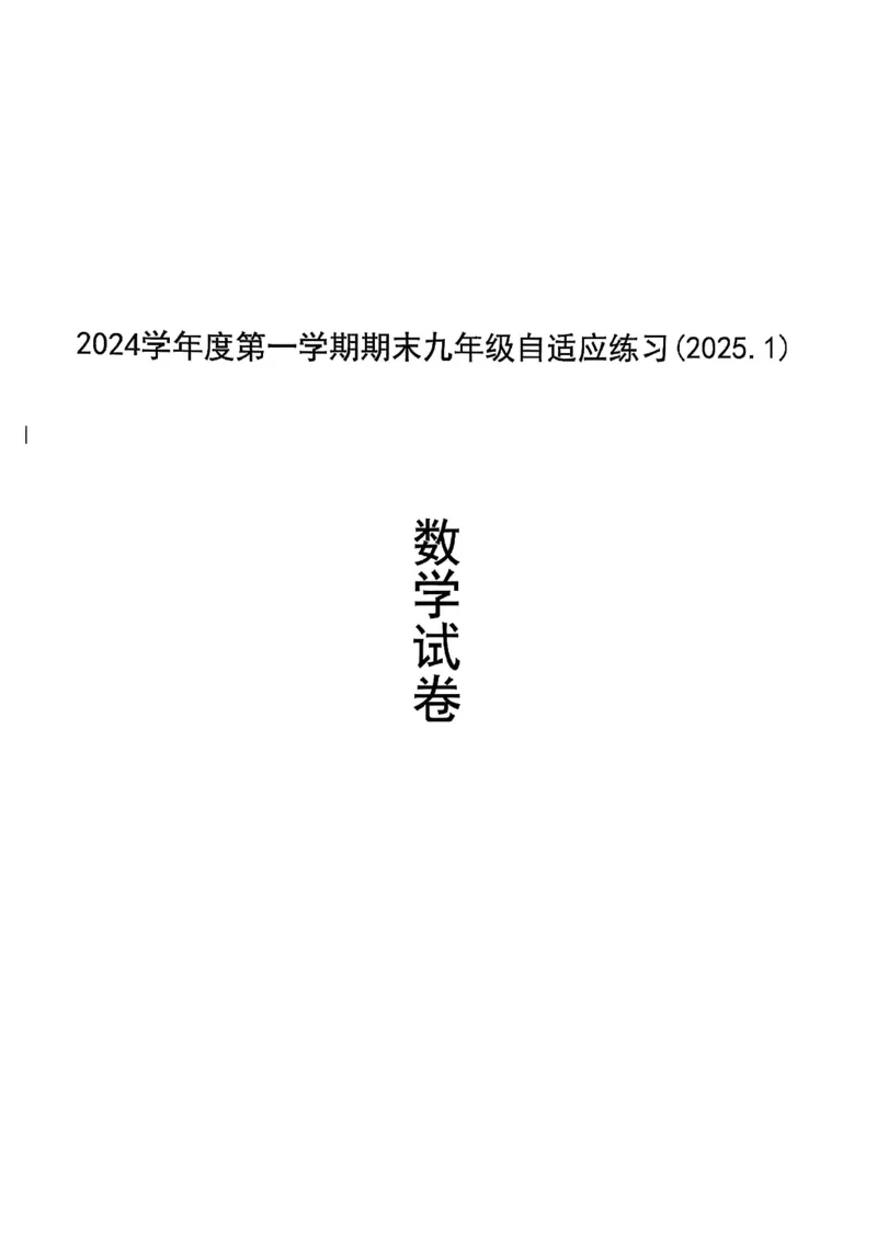 2025届普陀区初三一模数学试卷_0122026上海中考一模二模真题试卷_2025-2012年_6.2025年上海一模_分科目整理（试卷及答案）英语听力音频在这里_数学