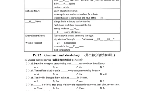 2025徐汇区初三一模英语试卷_0122026上海中考一模二模真题试卷_2025-2012年_6.2025年上海一模_试卷2025上海初三一模（十六区全）_徐汇（语数英+物化道法）