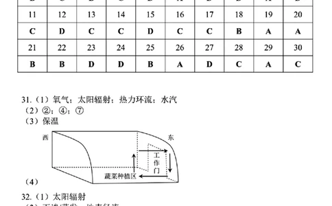 地理参考答案_2024年11月试卷_1128辽宁省丹东市名校协作2024-2025学年高一11月期中_辽宁省丹东市七校协作体2024-2025学年高一上学期11月期中地理试题（含答案）