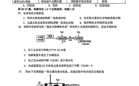 2025届嘉定区初三一模化学试卷_0122026上海中考一模二模真题试卷_2025-2012年_6.2025年上海一模_分科目整理（试卷及答案）英语听力音频在这里_化学