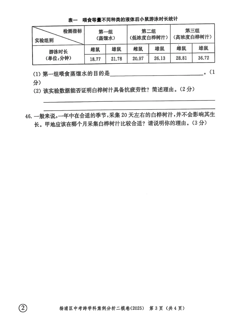 2025上海中考跨学科二模试卷_0122026上海中考一模二模真题试卷_2026年上海一模_上海1500初中高中试卷_初中_上海中考一模二模三模真题卷及解析_7.2025年上海二模_跨学科