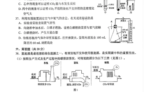 2025届青浦区初三一模综合试卷（化学部分）_0122026上海中考一模二模真题试卷_2025-2012年_6.2025年上海一模_分科目整理（试卷及答案）英语听力音频在这里_化学