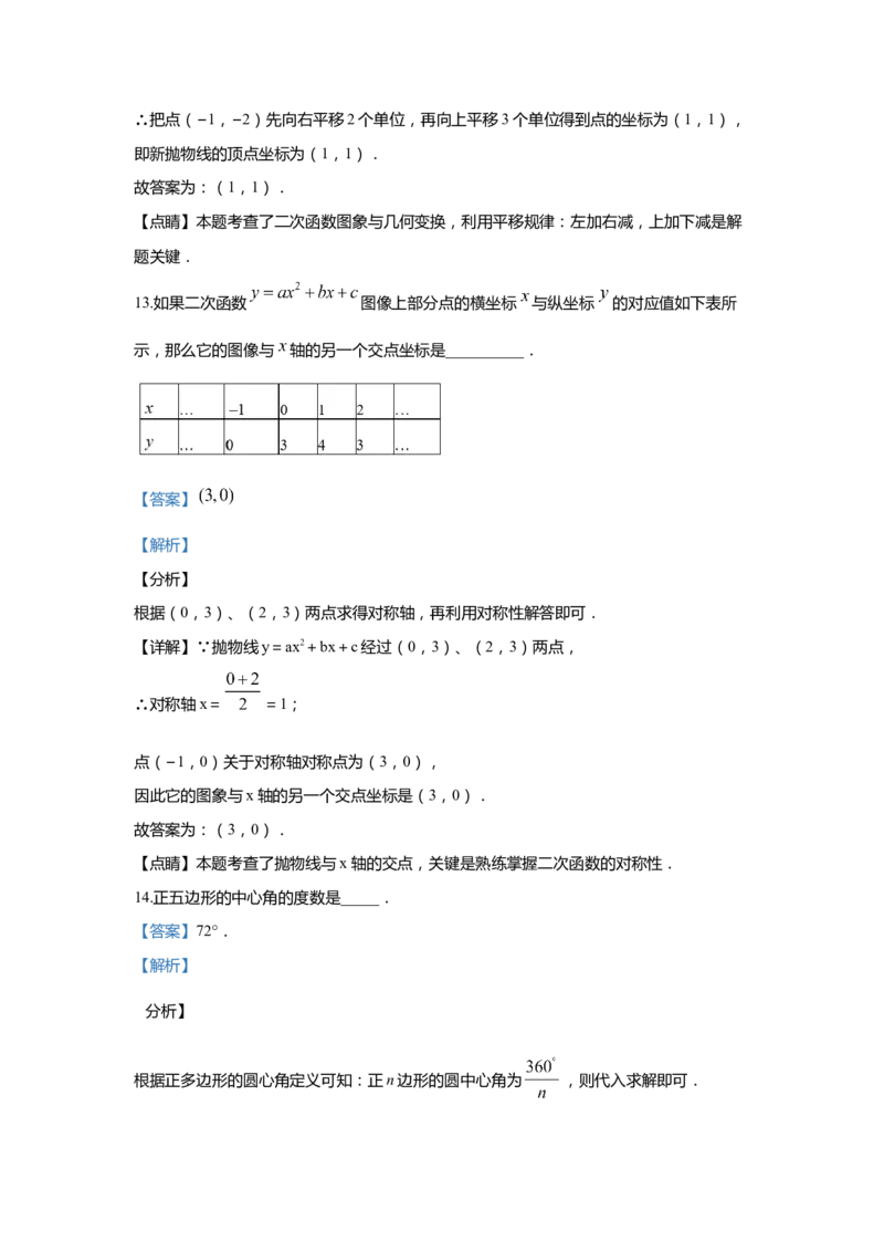 上海市崇明区2020届九年级上学期期末(一模）质量调研数学试卷（word解析版）_0122026上海中考一模二模真题试卷_2025-2012年_2.上海中考数学一模二模（12-24）_一模