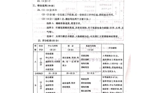 上海市嘉定区2019届九年级4月质量调研（二模）语文答案（word版）_0122026上海中考一模二模真题试卷_2025-2012年_1.上海中考语文一模二模（14-24）_二模_2019中考语文二模答案