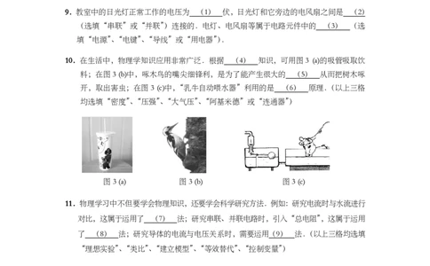 上海市崇明区2019届九年级上学期期末(一模）质量调研物理试题及答案（PDF版官方答案）_0122026上海中考一模二模真题试卷_2025-2012年_4.上海中考物理一模二模（14-24）_一模_赠PDF版