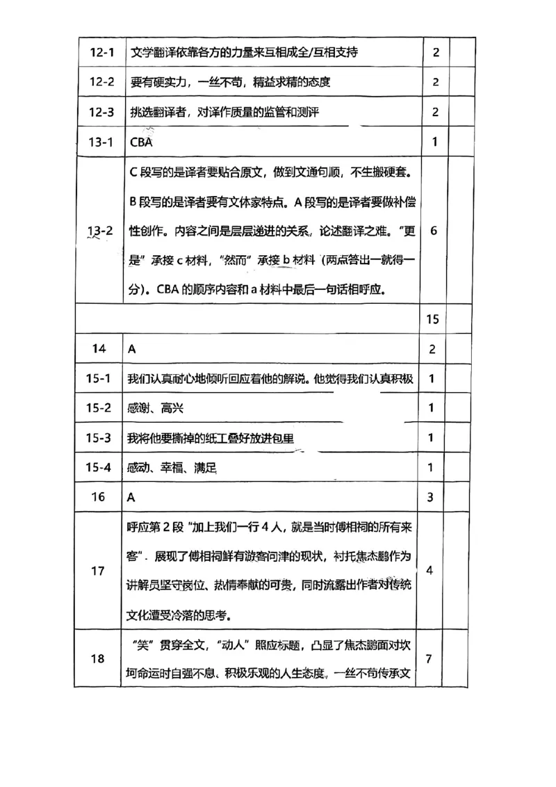 2024届杨浦区初三语文二模参考答案_0122026上海中考一模二模真题试卷_2025-2012年_1.上海中考语文一模二模（14-24）_二模_2024年上海市中考语文二模试卷（16区）_PDF版_杨浦区