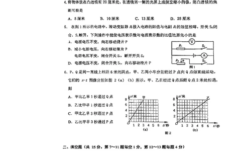 2024年上海市浦东新区中考三模物理试卷_0122026上海中考一模二模真题试卷_2025-2012年_4.上海中考物理一模二模（14-24）_二模_2024年上海市中考物理二模试卷（13份送三模）_赠品（三模）