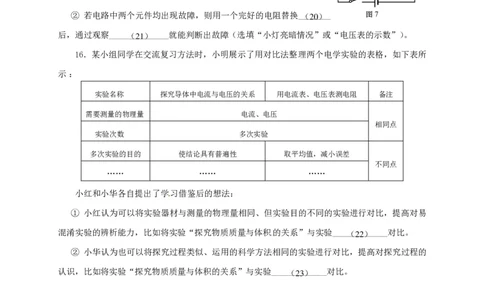 上海市虹口区2015届九年级4月质量调研（二模）物理试题及答案（PDF版）_0122026上海中考一模二模真题试卷_2025-2012年_4.上海中考物理一模二模（14-24）_二模_赠PDF版