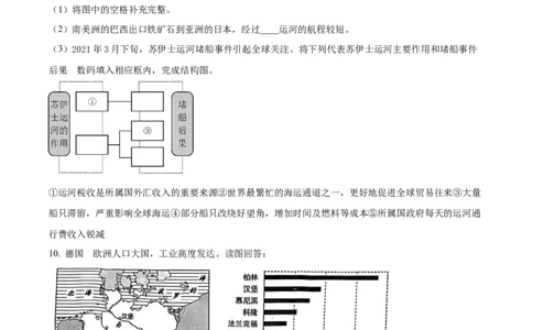 2022年上海市中考地理真题及答案（空白卷）_0122026上海中考一模二模真题试卷_2026年上海一模_上海1500初中高中试卷_初中_上海市历年中考真题_上海市历年中考真题_地理历年中考真题