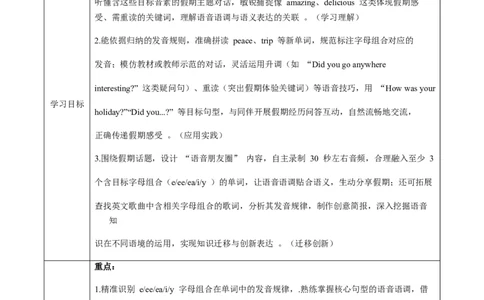 Unit1课时2SectionA（Pronunciaiton-2f)（导学案）英语人教版2024八年级上册_最新人教版英语八年级上册_新版_初中英语8上新更新第二套可选择_01课件+教案+导学案+分层作业_3导学案