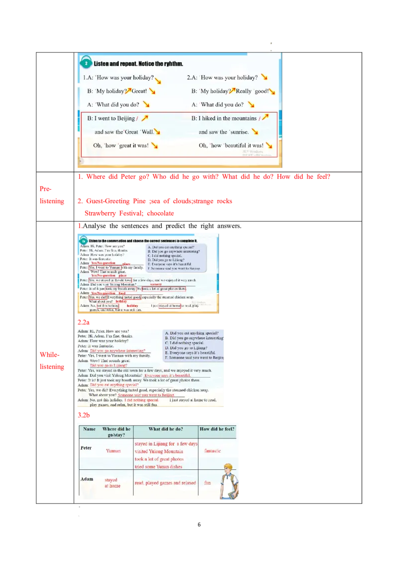 Unit1课时2SectionA（Pronunciaiton-2f)（导学案）英语人教版2024八年级上册_最新人教版英语八年级上册_新版_初中英语8上新更新第二套可选择_01课件+教案+导学案+分层作业_3导学案