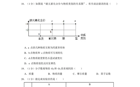 2019年上海市浦东新区中考化学二模试卷（含解析版）_0122026上海中考一模二模真题试卷_2025-2012年_5.上海中考化学一模二模（12-24）_二模_2019年上海市中考化学二模试卷（17份）