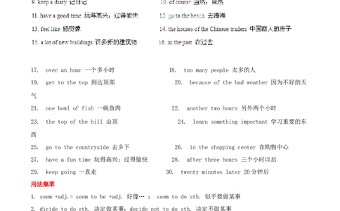 Unit1基础知识手册_最新人教版英语八年级上册_老版（含有参考价值）_06复习+知识梳理+工作计划总结人教版初中英语八上（多版本）易提分旗舰店_基础知识手册