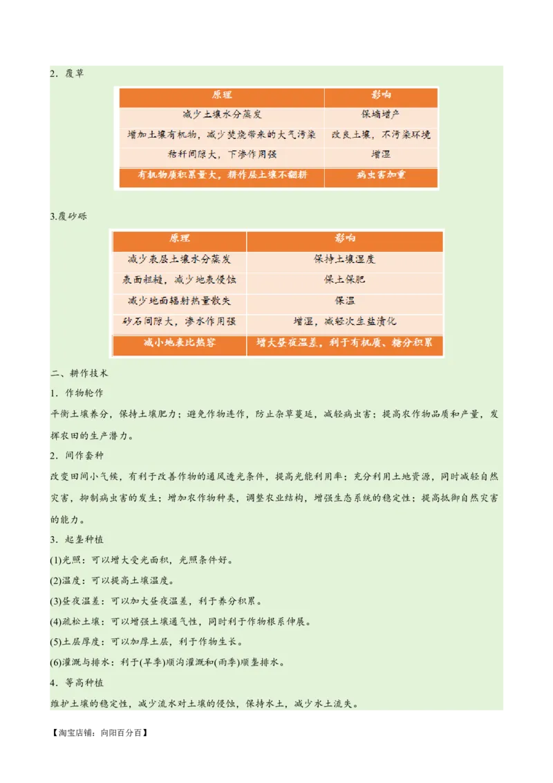 专题08农业易错突破（5大易错）-备战2024年高考地理考试易错题（全国通用）（解析版）_新高考复习资料_2024年新高考复习资料_专项复习资料_教师版（含答案解析）