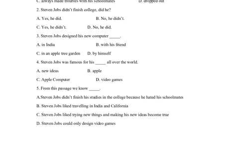 人教版八年级英语上册：Unit6I'mgoingtostudycomputerscience-讲义（含答案）_最新人教版英语八年级上册_老版（含有参考价值）_最新人教新目标英语八年级上期末知识点复习讲义