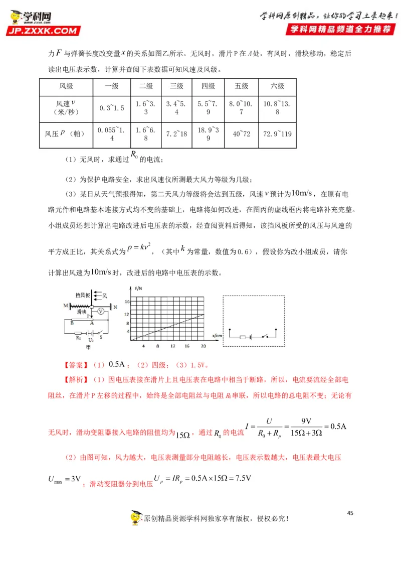 专题13欧姆定律及其应用（解析版）_8、物理总复习_8.中考物理总复习_2022年中考复习资料_三年（2019-2021）中考真题物理分项汇编（全国通用）
