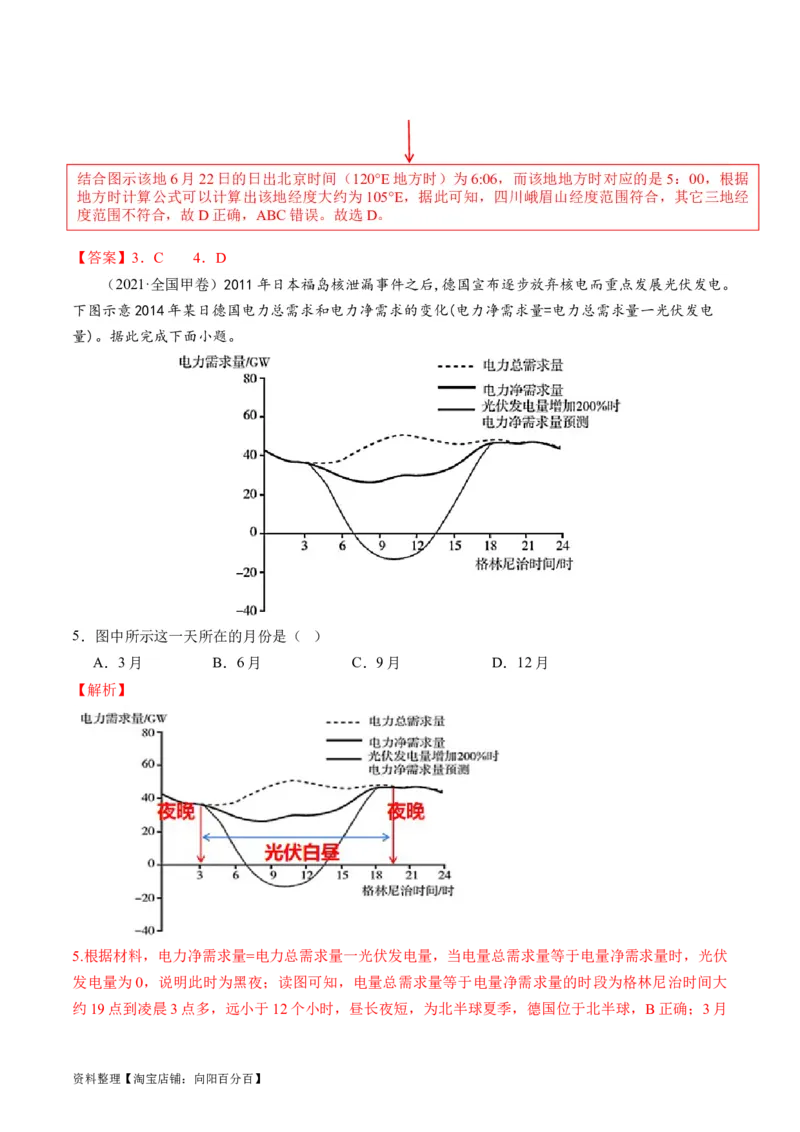 专题02地球运动规律（讲义）（解析版）_新高考复习资料_2024年新高考复习资料_二轮复习资料_2024年高考地理二轮复习讲练测（新教材新高考）_配套讲义_教师版（含答案解析）