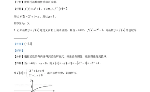 精品解析：上海市曹杨第二中学2022-2023学年高一上学期期末数学试题（解析版）_0122026上海中考一模二模真题试卷_2026年上海一模_上海1500初中高中试卷_高中_高一_上学期_3：期末
