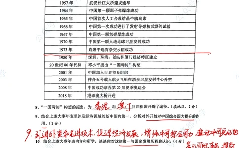崇明历史手写参考答案_0122026上海中考一模二模真题试卷_2026上海二模更新中1_崇明