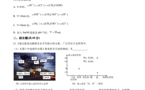 精品解析：上海市崇明区2022~2023学年高三一模化学试题（原卷版）_0122026上海中考一模二模真题试卷_2026年上海一模_上海1500初中高中试卷_高中_高三_模拟卷_化学