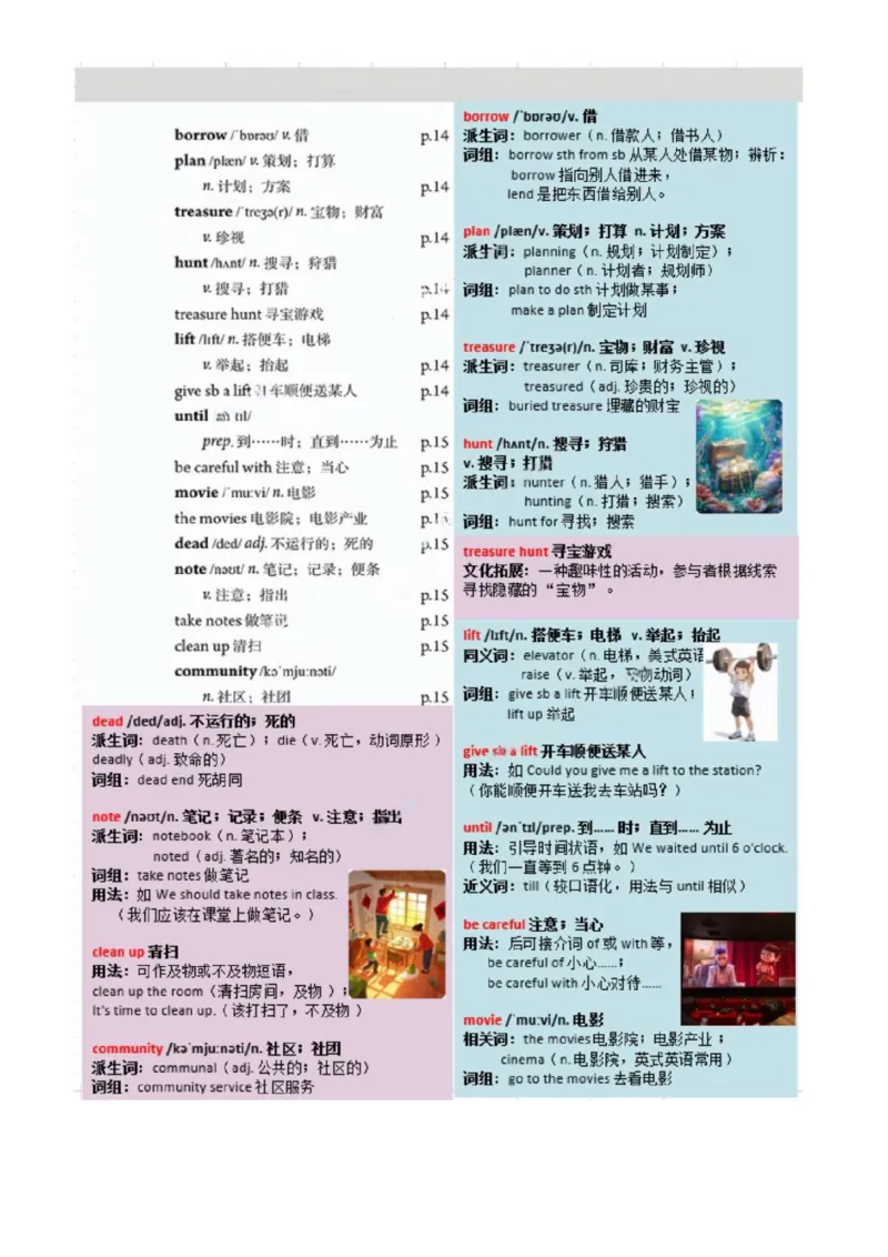 八上Unit2单词批注_最新人教版英语八年级上册_新版_初中英语8上新更新第三套可选择_09单词批注