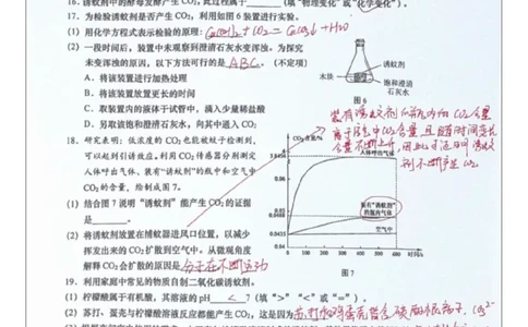 杨浦二模化学答案（手写参考版）_0122026上海中考一模二模真题试卷_2026上海二模更新中1_杨浦