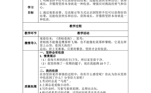 15.2坚持的收获-（统编版）(1)_26新二年级道法下册（统编版）_版本二_教学设计_教案（配套有动画推荐）