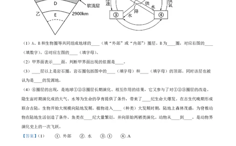 精品解析：上海市复旦大学附属中学2022-2023学年高一下学期期末地理试题（解析版）_0122026上海中考一模二模真题试卷_2026年上海一模_上海1500初中高中试卷_高中_高一_下学期_3：期末