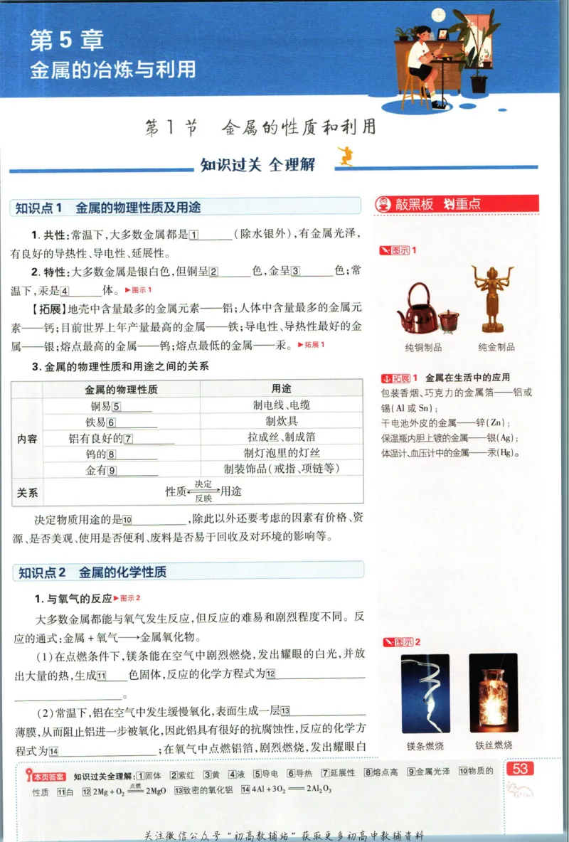 初中必刷题九年级上册化学沪教版狂k重点_2026沪教牛津版英语_05.4沪教版-上册-化学