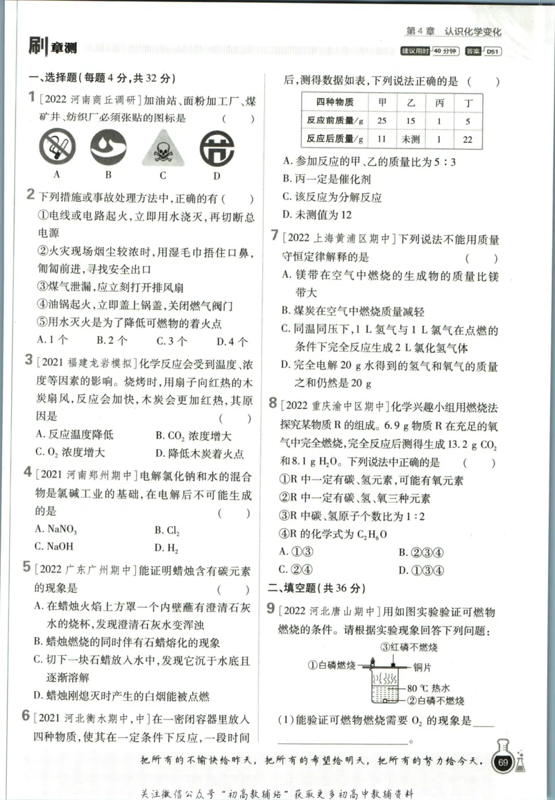 初中必刷题九年级上册化学沪教版狂k重点_2026沪教牛津版英语_05.4沪教版-上册-化学