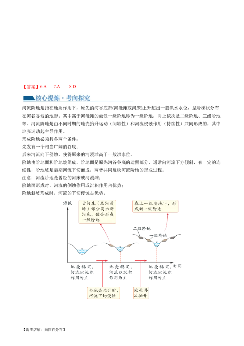 专题05微专题河流冲淤平衡、特殊河流地貌、海岸线的变迁（讲义）（解析版）_新高考复习资料_2024年新高考复习资料_二轮复习资料_2024年高考地理二轮复习讲练测（新教材新高考）
